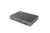 GES-802M - Gigabit managed Ethernet 8+2 SFP combo ports, L2 web/SNMP managed switch