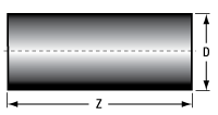 T-GRIN2308A - GRIN Lens, Ø1.8 mm, 0.23 Pitch, 8°, 830 nm Design Wavelength, Uncoated