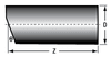 T-GRIN2308A - GRIN Lens, Ø1.8 mm, 0.23 Pitch, 8°, 830 nm Design Wavelength, Uncoated