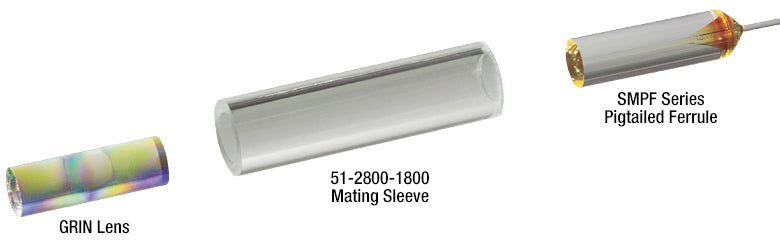 T-GRIN2308A - GRIN Lens, Ø1.8 mm, 0.23 Pitch, 8°, 830 nm Design Wavelength, Uncoated