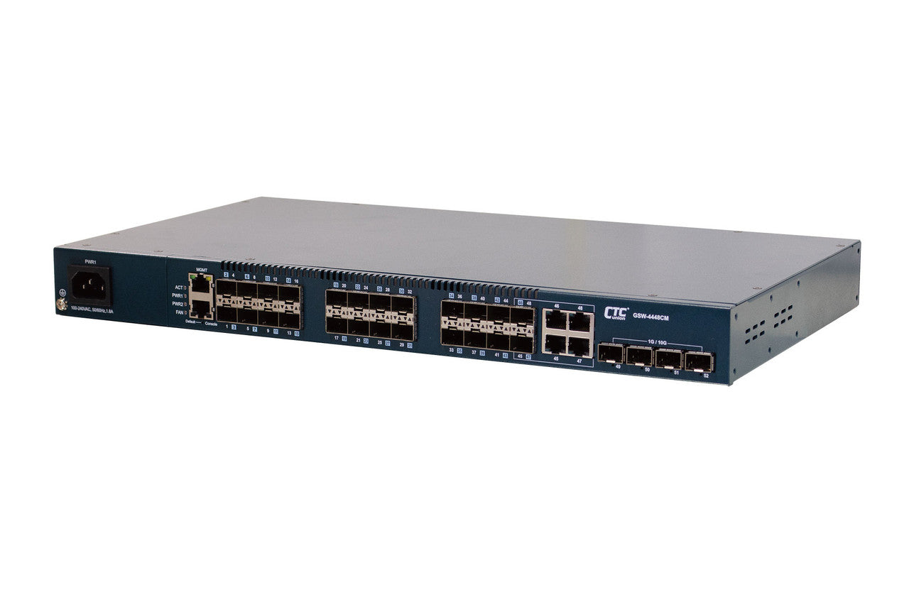 GSW-4448CM-AC - 24x CSFP (48x GbE) with 4x GbE Combo + 4x 10G SFP+ Managed Switch, rack 19"