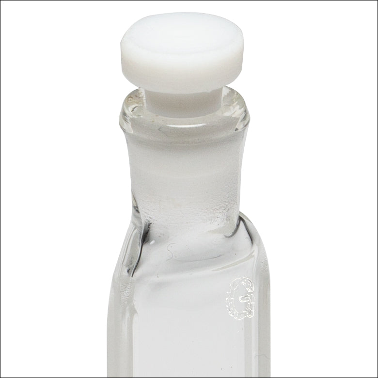 T-CV1G035AE - 350 µL Enhanced Chemical Resistance Micro Cuvette with Stopper, Borosilicate Glass, 4.7 mm Opening Diameter, 1 mm Path Length, 2 Pack