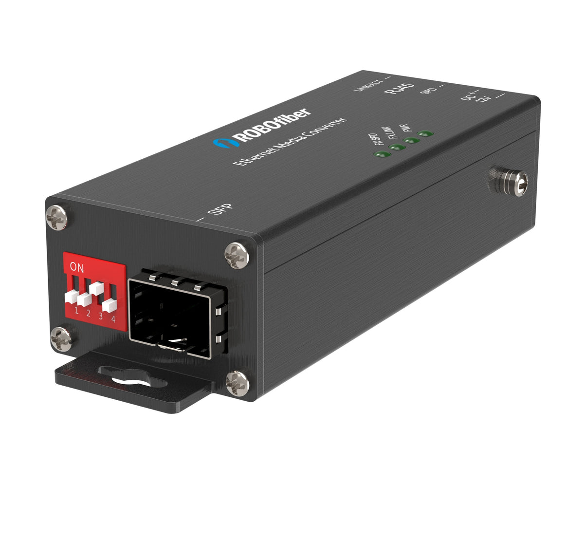 ROBOfiber HCM-1001-SFP Gigabit Ethernet Industrial Micro Fiber Converter
