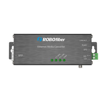 ROBOfiber HCM-1001-SFP Gigabit Ethernet Industrial Micro Fiber Converter