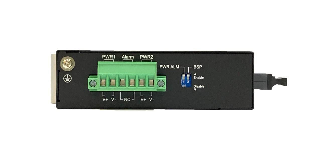 IFS-402F-E-SC030 - 4+2 port Fast Ethernet Industrial singlemode 30Km fiber switch, DIN rail mount, extreme temperature