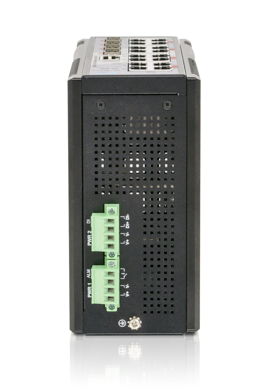 IGR-1604XSM-16PH - 16 copper + 4x 1G/2.5G/10G SFP+ port SNMP/web-managed Layer 3 Ethernet Industrial switch, PoE 300W