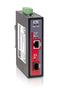 IMC-1000S-PBE - Gigabit Ethernet to SFP slot industrial fiber media converter with PoE++ 90W output (IEEE 802.3bt support), -20-75 Celsius