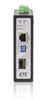IMC-1001CS-E Compact Gigabit Ethernet to SFP slot industrial fiber media converter, extreme temp.