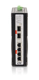 IQS-402XSM - 4 copper + 2 SFP+ ports SNMP/web-managed 2.5G Ethernet Industrial switch with 10G uplinks, DIN rail mountable