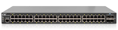IXR-G4804X-AD - Gigabit Ethernet 48 RJ45 ports with 4x 1G/2.5G/10G SFP+ ports, Layer 3 routing industrial switch, redundant AC and DC48 power, rack 19"