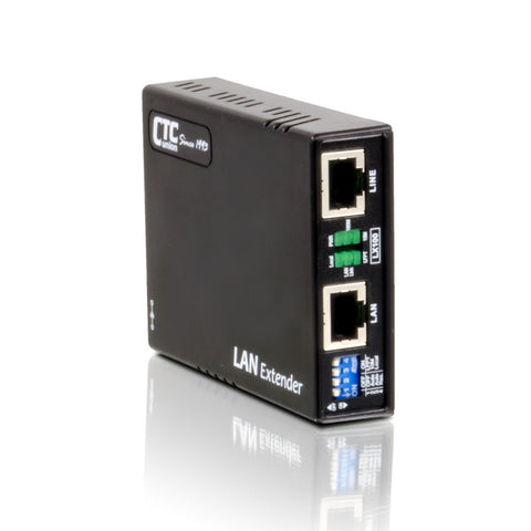 LX100 LAN Extender Ethernet bridge modem up to 800m Cat3/Cat5 2 or 4 wires - works with FMC series chassis