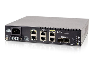 MSW-4204-AD 2x 10G SFP+ and 4x Gigabit RJ45 EDD switch (Ethernet Demarcation Device) for Metro Ethernet networks w/ full 802.3ah OAM support (NID), AC and DC power inputs