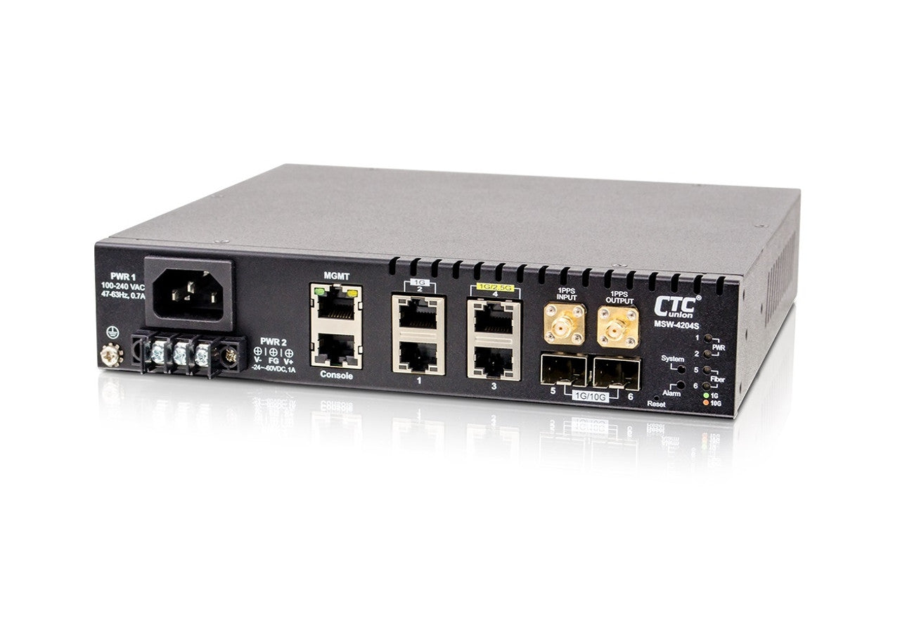 MSW-4204S-AD 2x 10G SFP+ and 4x Gigabit RJ45 EDD switch (Ethernet Dema ...