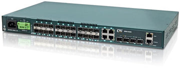 MSW-4424C-AA - Gigabit Ethernet 24 SFP ports with 4 10G SFP+ ports, Layer 2 managed switch, dual redundant AC power, rack 19"