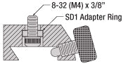 T-SD1 - 1/4" (M6) to #8 (M4) Counterbore Adapter Ring, 10 Pack