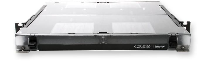 12 Fiber, 1U - accepts (2) CCH connector panels