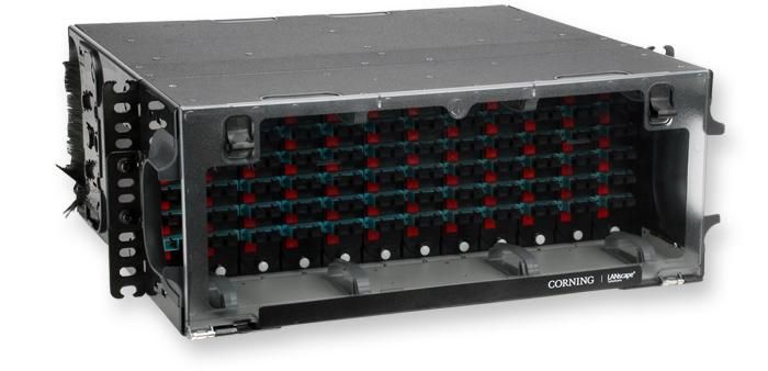 Corning® Connector Housing Pretium‚® PCH 4 Rack Units Holds (12) CCH Connector Panels Unloaded Gray