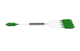 RB-PLC-104-MIN-SCA mini format PLC splitter 1x4, SC/APC connectors, ideal for PON or CATV applications
