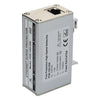POE-10G-DIN - Full 8 pin Cat6A RJ45 10G Ethernet surge protector with PoE support and DIN rail mount system