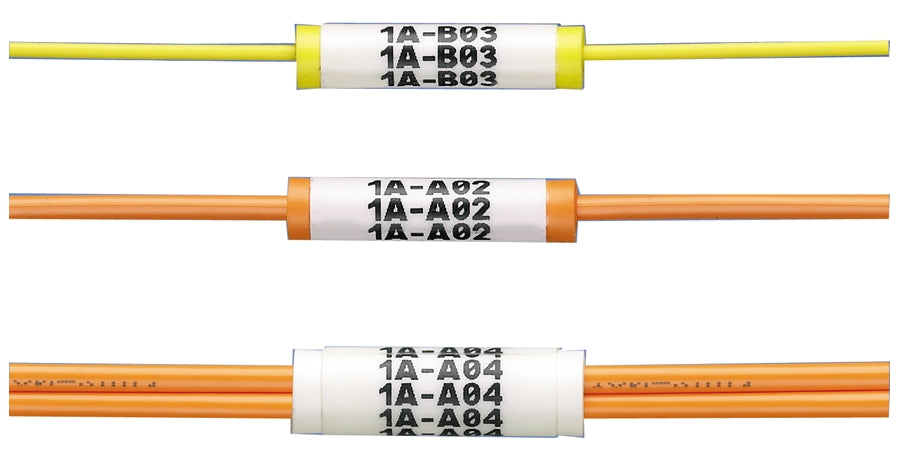 Yellow, cable identification sleeve for 2mm simplex fiber cable,100pcs/pack
