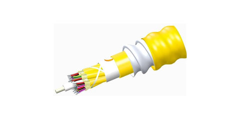 Fiber Cable, Plenum Distribution, Interlocking Aluminum Armored, Plenum Jacket, 6 Fiber Single-Unit, Teraspeed OS2 Single-Mode