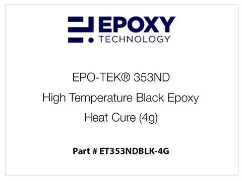 EPO-TEK® 353ND High Temperature Black Epoxy, Heat Cure (4g)