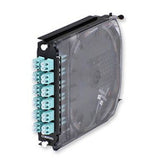 CCH-CS24-E4-P00TE CCH Pigtailed Splice Cassette 24 F, LC PC Duplex, 50 um Multimode (OM3), Single-fiber (250 um)