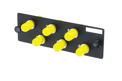 LC Fiber Adapter Panel OS1/OS2 LC Simplex Blue