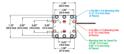 T-PD1V - ORIC Vacuum-Compatible 20 mm Linear Stage with Piezoelectric ...
