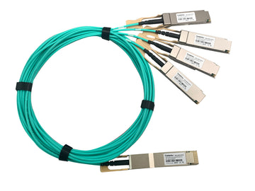 QSFP-DD 400G to 4x QSFP56 Active Optical Breakout Cable 3m Length