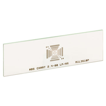 T-R1L3S10P - Positive NBS 1952 Resolution Target, 3" x 1", 2.4 to 80 lp/mm