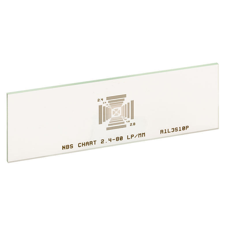 T-R1L3S10P - Positive NBS 1952 Resolution Target, 3" x 1", 2.4 to 80 lp/mm