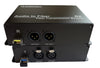 RB-AUDIO02-SFP two XLR balanced audio channels ONE WAY over fiber extender single strand SMF 20Km or MMF 1Km reach, LC connector, SET of TWO