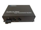 RB-AUDIO02-R two XLR balanced audio channels over fiber extender (Receiver) single strand SMF 20Km or MMF 1Km reach, SC connector
