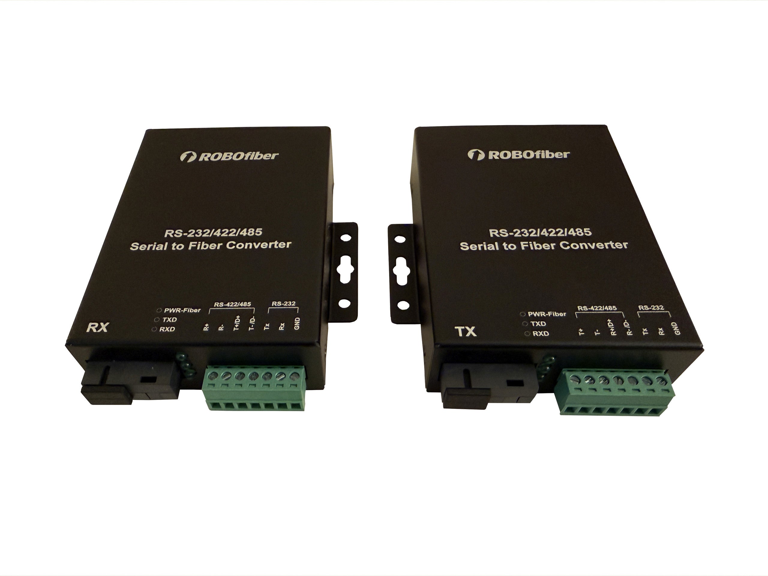 RB-SERIAL 1x RS-232 and 1x RS-485/422 Over Single Strand Fiber Media Converter Set