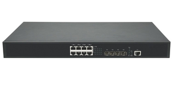 RB10-804M3-AC-PSE - 8x1G/2.5G RJ45 PoE+ ports and 4x 10G SFP+ ports Layer 3 managed routing switch, rack 19"