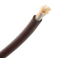 TLC Indoor/Outdoor Fiber Optic Cable, 6 Fiber, Singlemode 9/125um, Plenum, Black (per meter)