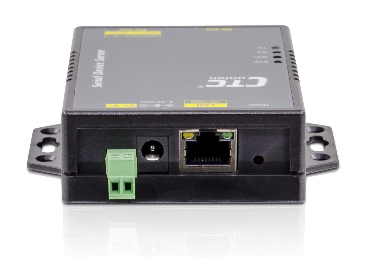 STE211 2 port serial RS-232 and RS-422/RS-485 to Ethernet IP Terminal Server