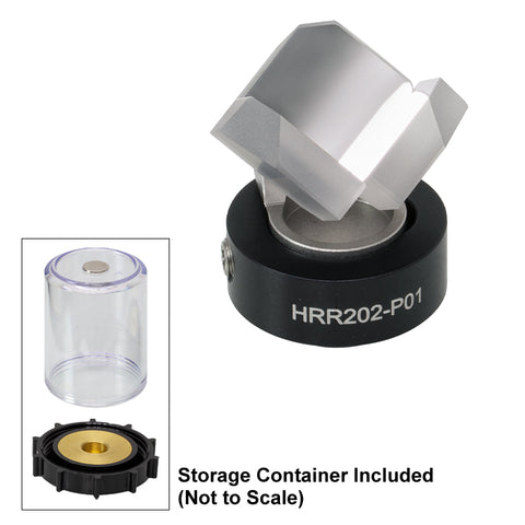 T-HRR202-P01 - N-BK7 Hollow Retroreflector, Ø0.6" Clear Aperture, Protected Silver Coating, SM05-Threaded Mount