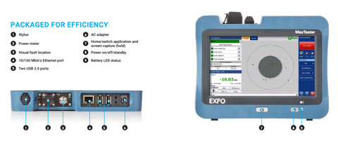 MAXFIPP2XFOAXX EXFO Intelligent Connector & Fiber Certifier 7