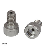 T-SH6MS10V - M6 x 1.0 Vacuum-Compatible Vented Cap Screw, A4 Stainless Steel, 10 mm Long, 5 Pack