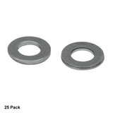 T-W25S050V - 1/4" (M6) Vacuum-Compatible Washer, 316 Stainless Steel, 25 Pack