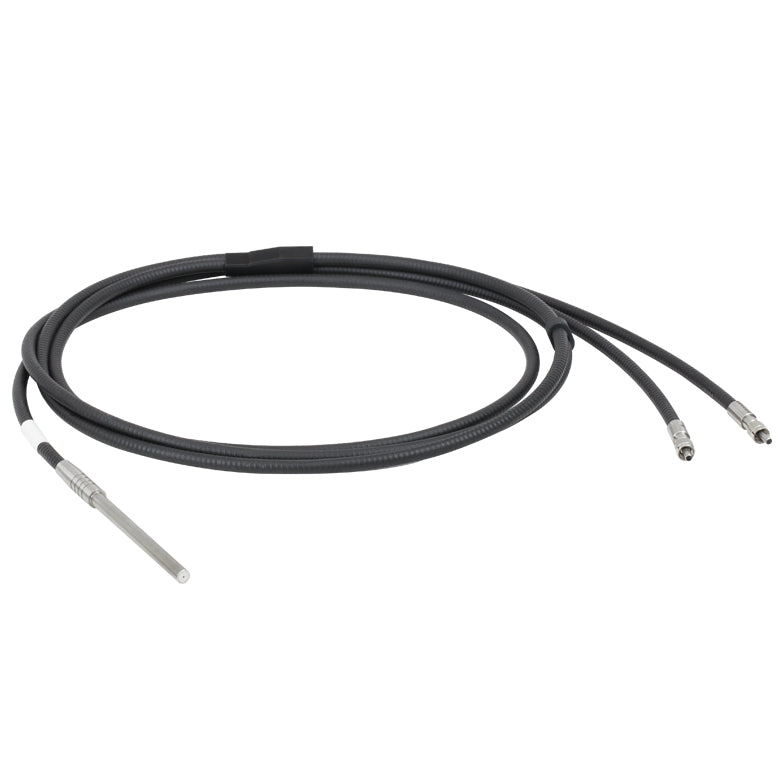 T-RP25 - Reflection Probe with Linear Leg, Ø200 µm, Low-OH (400 - 2400 nm), SMA to Ø1/4" Probe, 2 m Long