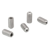 T-SS6MS12V - M6 x 1.0 Vacuum-Compatible Vented Setscrew, A4 Stainless Steel, 12 mm Long, 5 Pack