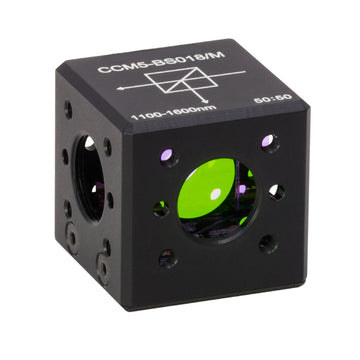 T-CCM5-BS018/M - 16 mm Cage Cube-Mounted Non-Polarizing Beamsplitter, 1100 - 1600 nm, M4 Tap