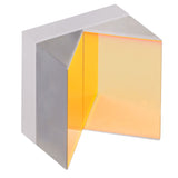 T-HRS1015-M01 - 1" x 1" Hollow Roof Prism Mirror, Protected Gold