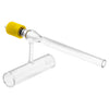 T-GCV251 - Empty Glass Cell with Ø25 mm Fused Windows, 100 mm Long, One Fill Tube with J. Young® Valve