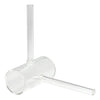 T-GC502 - Empty Glass Cell with Ø50 mm Fused Windows, 100 mm Long, Two Fill Tubes