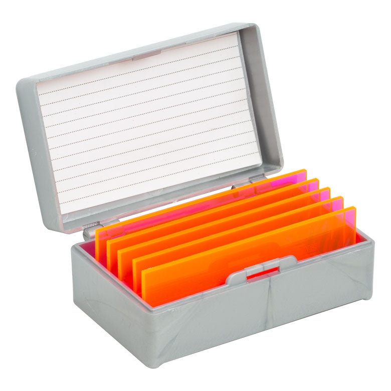 T-FSK6-P5 - Fluorescent Microscope Slide, Red, 1.7 mm Thick, 5 Pack