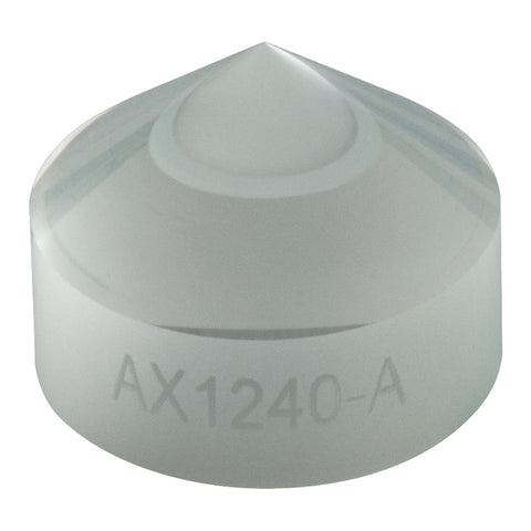 T-AX1240-A - 40.0°, 350 - 700 nm AR Coated UVS, Ø1/2" (Ø12.7 mm) Axicon